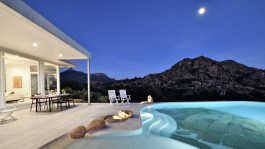Villa Sa Tanchitta | Swim Pool | Night | Lighting | Moon | Mountain