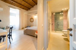 Luxury Villa Dimora Pura in Sicily for Rent | Villa with Pool - Bedroom & Bathroom