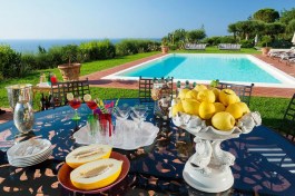 Luxury Villa Estella in Sicily for Rent | Villa with Pool and Seaview - Breakfast at Pool