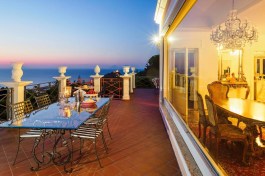 Luxury Villa Estella in Sicily for Rent | Villa with Pool and Seaview - Terrace in Sunset