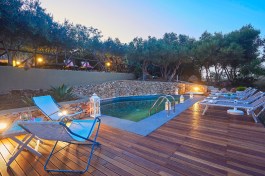 Villa Zingaro in Sicily for Rent | Swimming pool and tarrace with olive trees