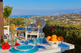 Villa Del sol in Sicily for Rent | Sea view from terrace