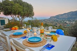 Villa Rosa dei Venti in Sicily for Rent | Sunset view from terrace