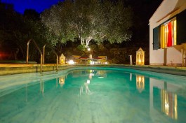 Villa Rosa dei Venti in Sicily for Rent | Pool in the night