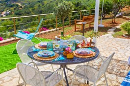 Villa Brezza Marina in Sicily for Rent | Lunch on the terrace