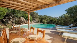 Luxury Casa Chenal in Sardinia for Rent | Villa with Pool - Table on Terrace