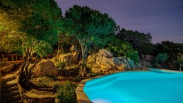 Luxury Casa Chenal in Sardinia for Rent | Villa with Pool - Sunset at Pool