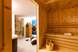 Luxury Chalet Lusia in Dolomites for Rent | Chalet on the ski slope - sauna