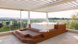 Luxury Villa La Perla Tra Gli Ulivi in Tuscany for Rent | Villa with private pool - view from terrace