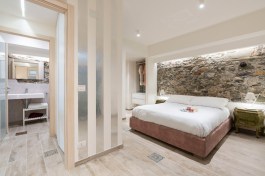 Peppina Domus Apartment in Sicily for Rent | Seaview Apartment - Bedroom and En-suite Bathroom