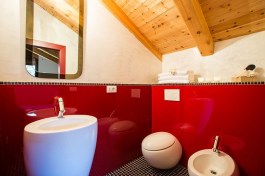 Luxury Villa Stone House Ziano in Italy for Rent | Bathroom