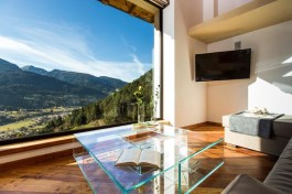 Luxury Villa Stone House Ziano in Italy for Rent | Fantastic view from living room