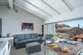 Taormina Suite in Sicily for Rent | Roof Apartment with Stunning Seaview - Living Room