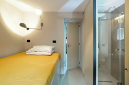 Torre Isola Bella in Sicily for Rent | Bedroom & Bathroom