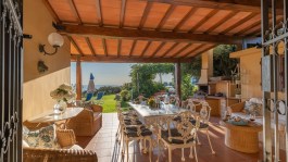 Luxury Villa Ai Venti in Tuscany for Rent | Villa with pool and sea view - terrace