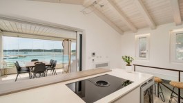 Villa Arduini in Sardinia for Rent | Kitchen with the sea view