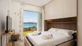 Villa Arduini in Sardinia for Rent | Bedroom with sea view