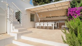 Villa Arduini in Sardinia for Rent | Outside kitchen and the table