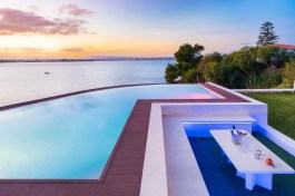 Luxury Villa Artemare in Sicily for Rent | Villa with Pool and Seaview - Sunset at Pool