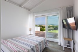 Luxury Villa Bianca in Sardinia for Rent | Bedroom with the sea view