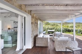 Luxury Villa Bianca in Sardinia for Rent | Terrace with table and chairs