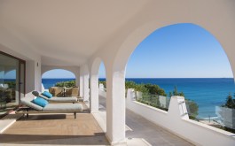 Luxury Villa Bianca 2 in Sardinia for Rent | Terrace with sea view