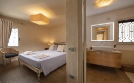 Luxury Villa Bianca 2 in Sardinia for Rent | Bedroom and bathroom