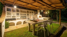 Luxury Villa Casarossa in Amalfi for Rent | Outside kitchen