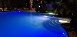 Villa Castiglione in Sicily for Rent | Beachvilla with Pool - Pool by Night
