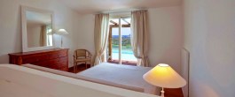 Luxury Villa Glicine in Sardinia for Rent | Bedroom and the sea view
