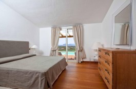 Luxury Villa Glicine in Sardinia for Rent | Bedroom with sea view