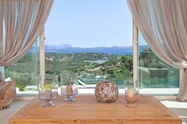 Luxury Villa Glicine in Sardinia for Rent | Window with sea view
