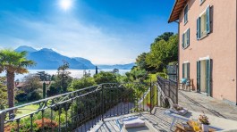 Luxury Villa La Dolce in Santa Maria Rezzonico for Rent | View from the terrace