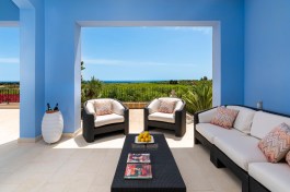 Villa Pigna Blue in Sicily for Rent | Villa with Private Pool and Seaview - terrace