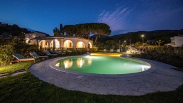 Luxury Villa Sandra in Sardinia for Rent | Villa with Pool and Seaview - By Night