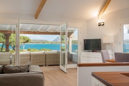 Luxury Villa Sofia in Sardinia for Rent | Sea view from living room