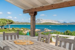 Luxury Villa Sofia in Sardinia for Rent | Terrace withthe sea view