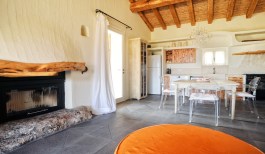 Luxury Villa Tramula in Sardinia for Rent | Villa with Seaview - Kitchen & Fireplace