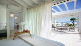 Luxury Villa Amar in Sardinia for Rent | Terrace with the Sea View