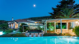 Luxury Villa Ambra in Sardinia for Rent | Villa with Pool and Sea View - Sunset at Pool