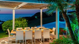 Luxury Villa Ambra in Sardinia for Rent | Villa with Pool and Sea View - Evening