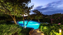 Luxury Villa Bianca in Sardinia for Rent | Villa with Private Pool - Sunset at the Pool