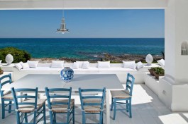 Luxury Villa Blu in Sicily for Rent | Villa at the Sea - Terrace with the View