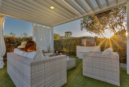 Luxury Villa Claudia in Sardinia for Rent | Sunset on terrace