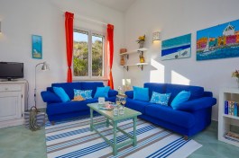 Villa Delfino in Sicily for Rent | Living room with sofa