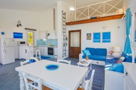 Villa Desirée in Sicily for Rent | Kitchen and living room