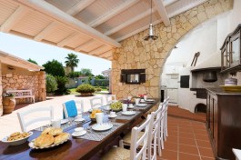 Luxury Villa del Mito in Sicily for Rent | Villa with Pool and Seaview - Terrace with Table