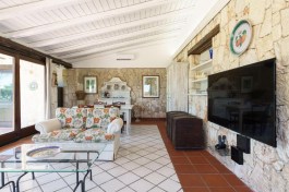 Luxury Villa del Mito in Sicily for Rent | Villa with Pool and Seaview - Living Room