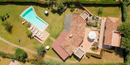 Luxury Villa Eleonora in Sardinia for Rent | Villa with pool and sea view - from air