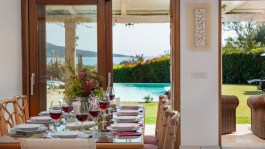 Luxury Villa Eleonora in Sardinia for Rent | Villa with pool and sea view - table